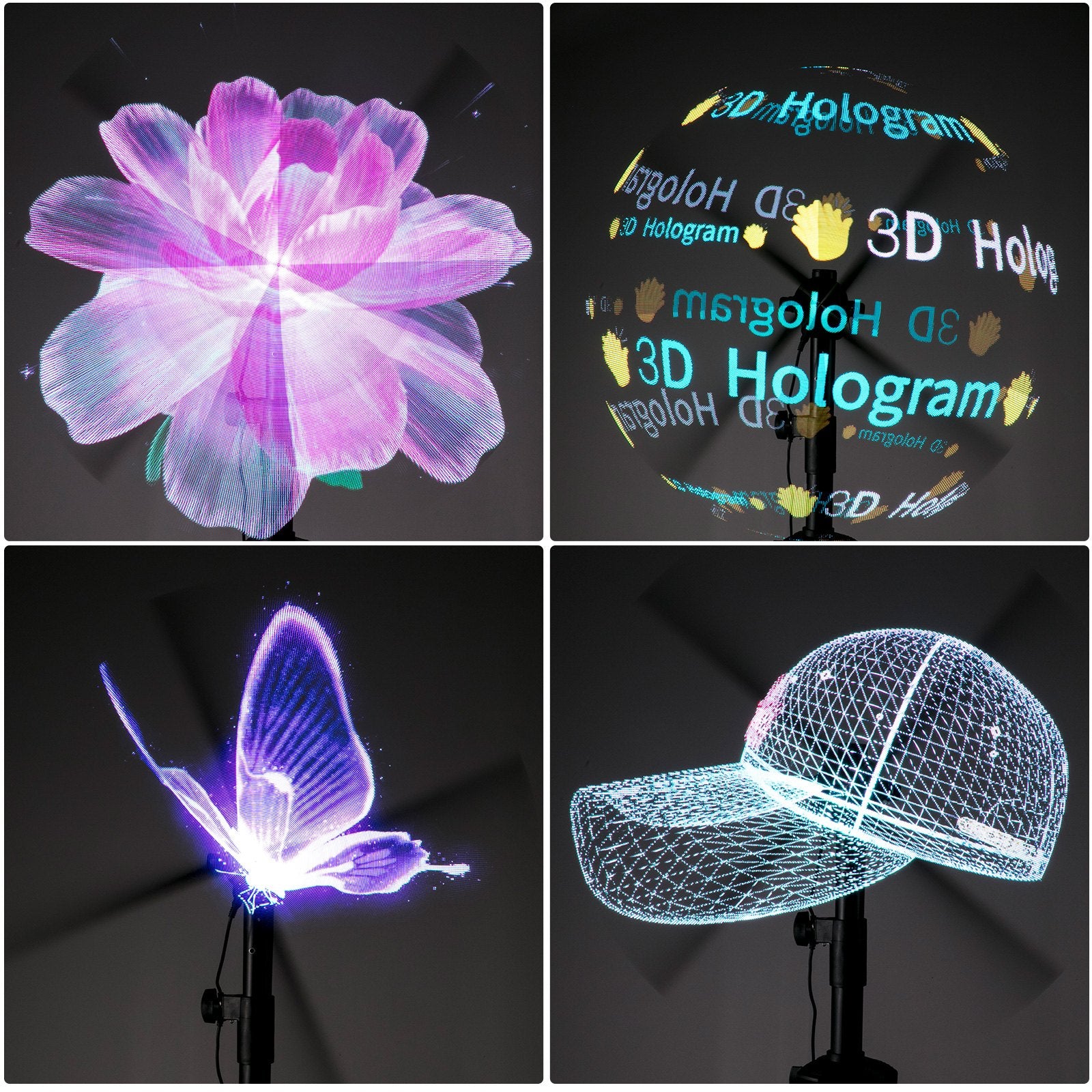 VEVOR 3D Holographic Fan 16.5Inch -4